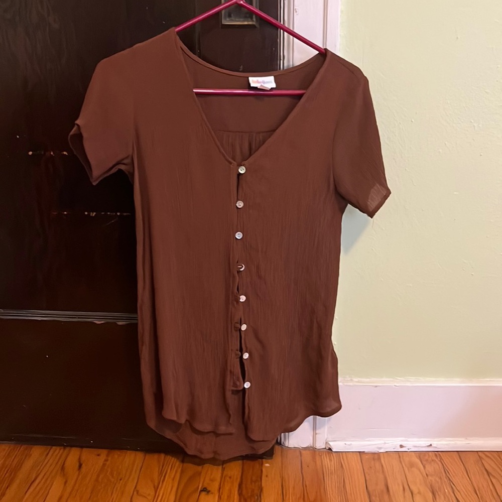 Brown LuLaRoe blouse
